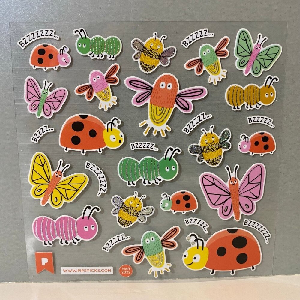 Pipsticks Cute Bug Stickers